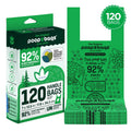 Handle Tie Dog Poop Bags — 92% Plant-Based, USDA Certified Biobased (120, 240 or 360 Count)