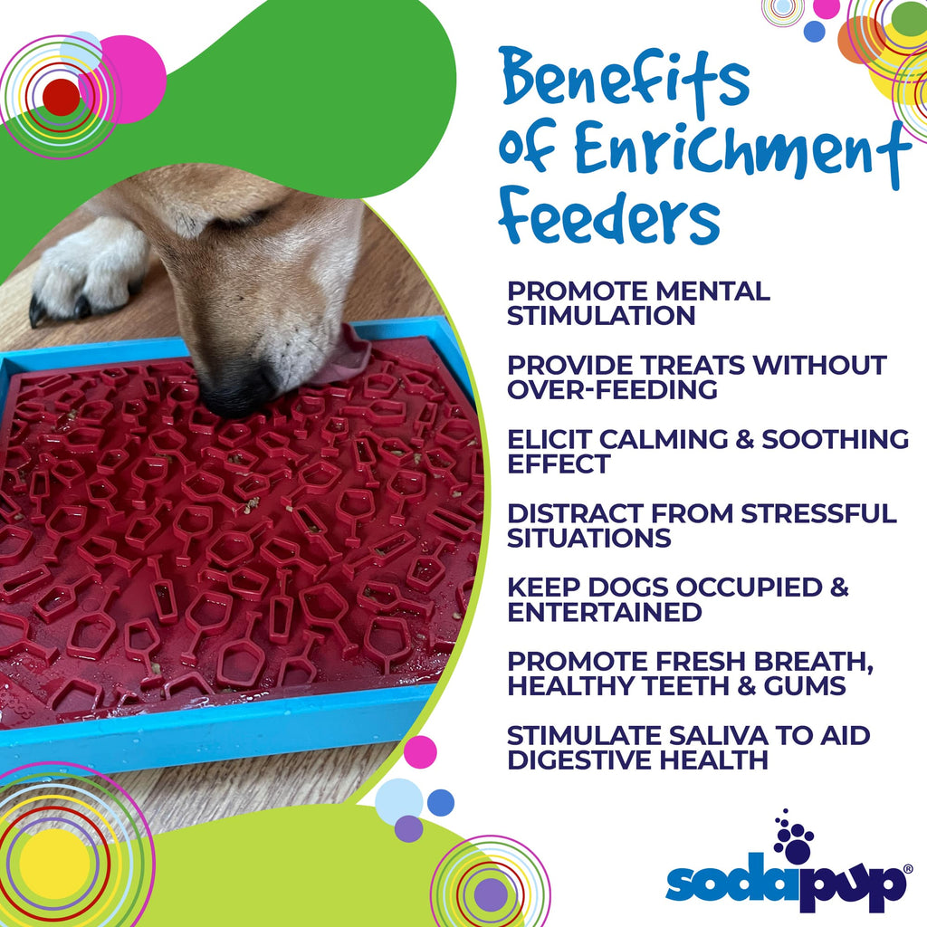 SodaPup Vino Dog eMat — Wine-Inspired Enrichment Lick Mat for Dogs & Cats