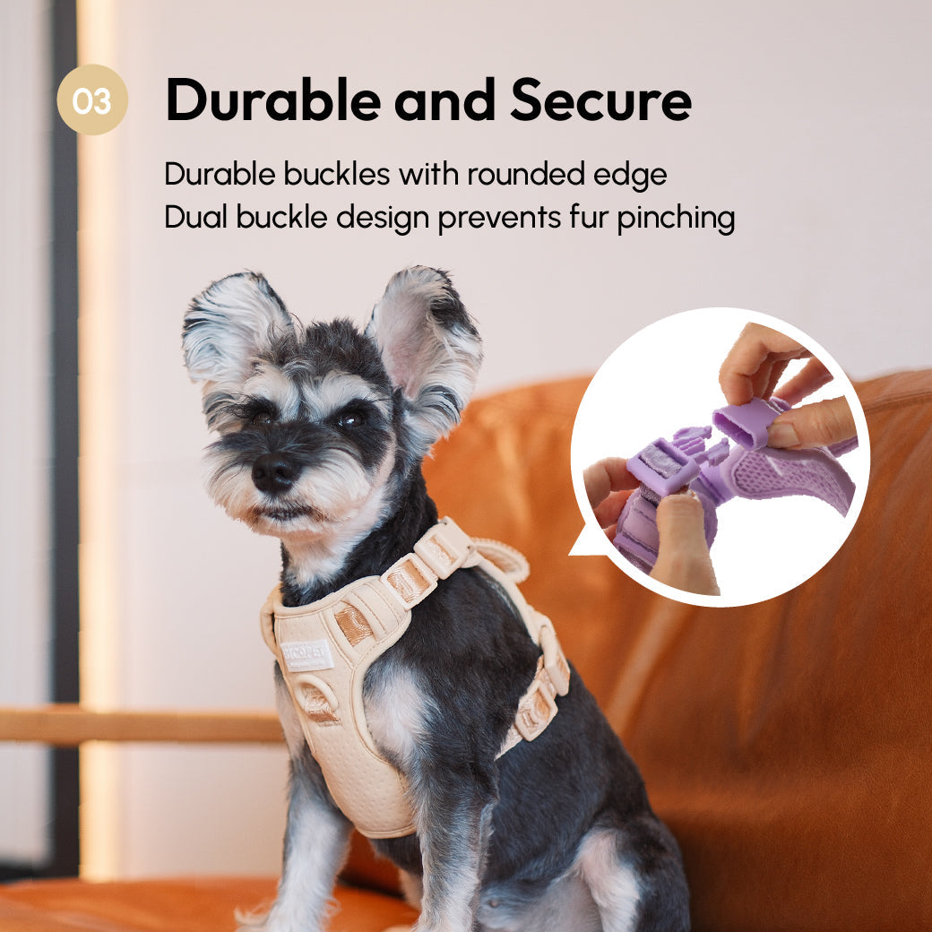 No-Pull Active Pet Harness — Breathable, Adjustable Dog Harness with Dual Buckle & Anti-Pull Rings