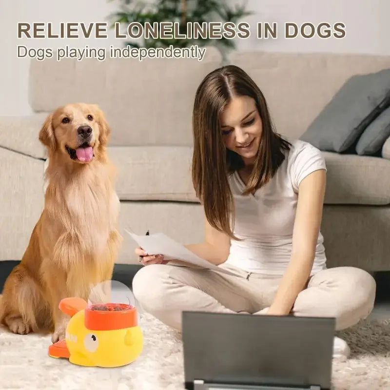 Duck Treat Dispenser Toy for Dogs — Interactive Slow Feeder & Mental Enrichment