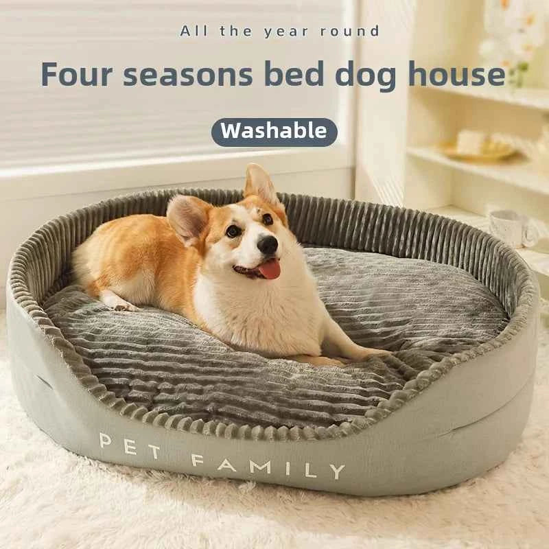 All-Season Dog Bed & Cooling Mat — Extra Large, Self-Cooling Comfort for Dogs S–XL