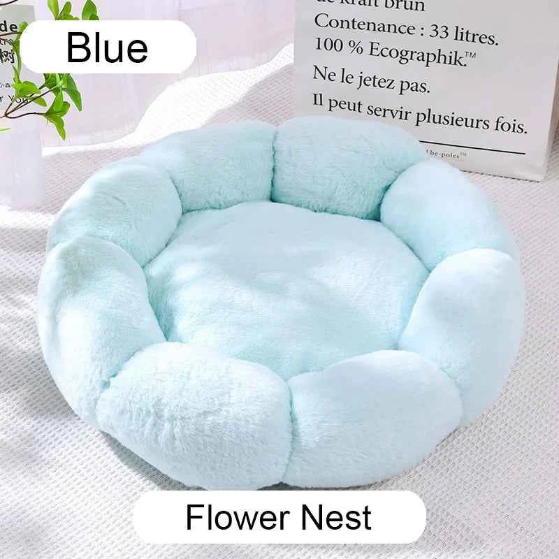 Donut Pet Bed — Calming Plush Cuddler Nest for Dogs & Cats | 3 Styles, 4 Colors, 3 Sizes