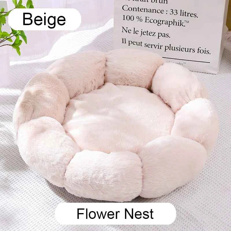Donut Pet Bed — Calming Plush Cuddler Nest for Dogs & Cats | 3 Styles, 4 Colors, 3 Sizes
