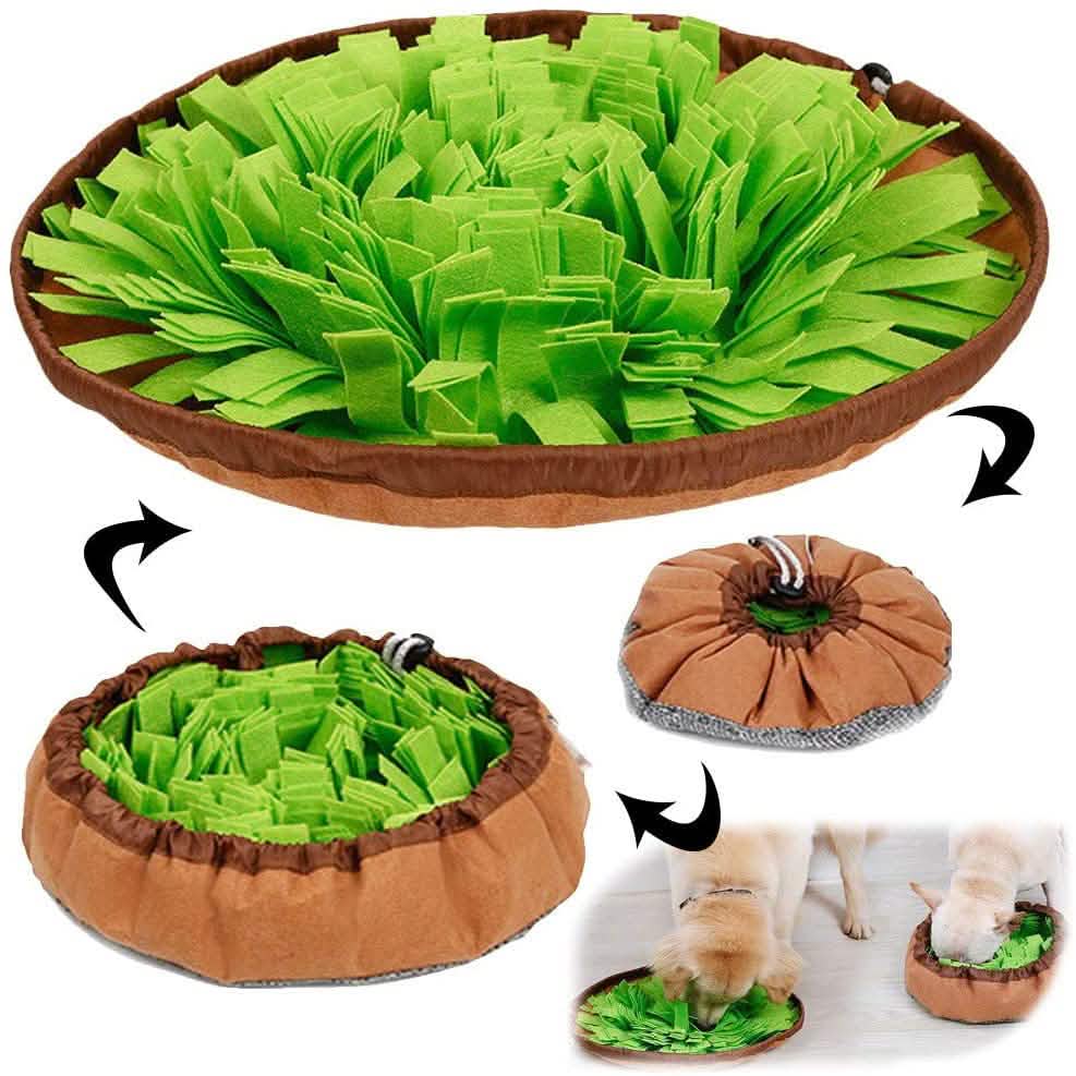 AWOOF Pet Snuffle Mat for Dogs — Nose Work Foraging Mat for Mental Stimulation & Slow Feeding