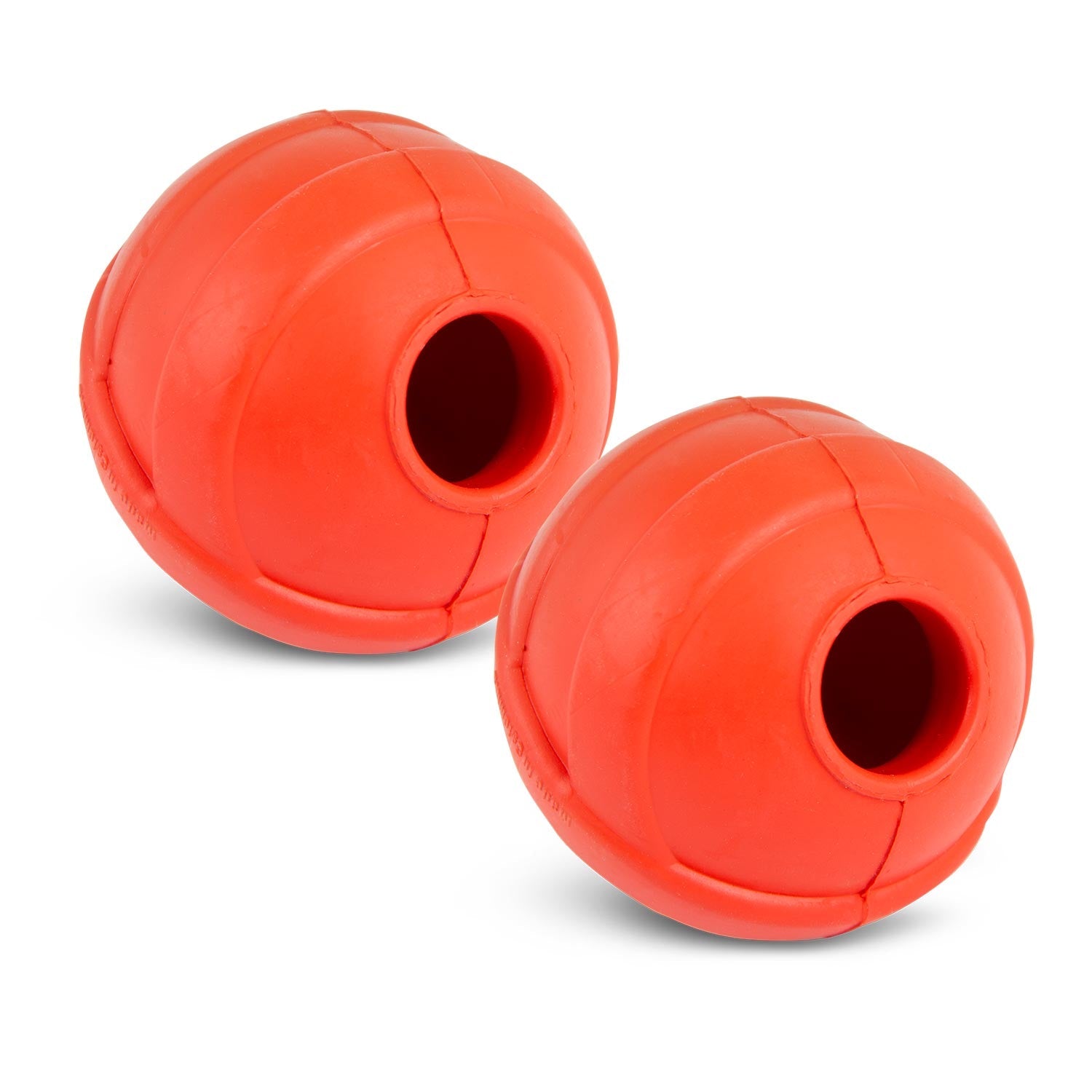 Jeffers Red Orbits Ball — Natural Rubber Treat-Dispensing Dog Chew Toy
