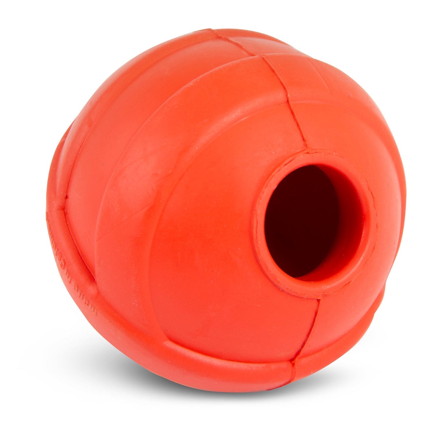 Jeffers Red Orbits Ball — Natural Rubber Treat-Dispensing Dog Chew Toy
