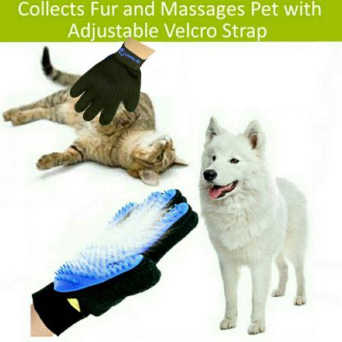 Mr. Peanut's Pet Grooming Gloves — 2-Pack Silicone Deshedding Gloves for Dogs & Cats